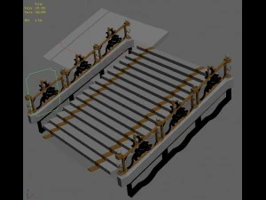 palace - stairs 02 3D Model