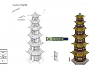 palace - tower 03 3D Model
