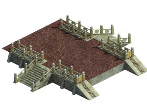 palace - corridor aisle 3D Model