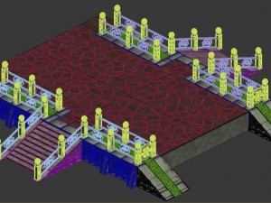 palace - corridor aisle 3D Model