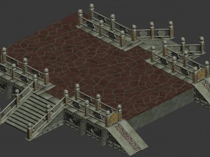 palace - corridor aisle 3D Model