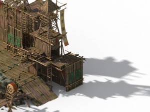 yellow towel army battle - the door 3D Модель