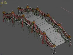 wedding - wooden bridge 3D Model