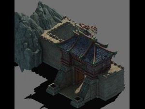 family defense battlefield - city gate 3D Model
