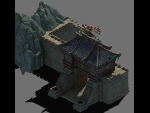 가족 방어 전장 - 성문 3D 모델