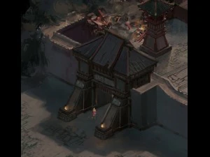 family defense battlefield - city gate 3D Model