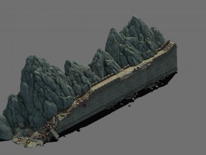 family defense battlefield - walls 3D Model