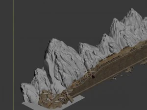 family defense battlefield - walls 3D Model