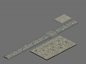 slagveld voor familieverdediging - oppervlak 3D Model