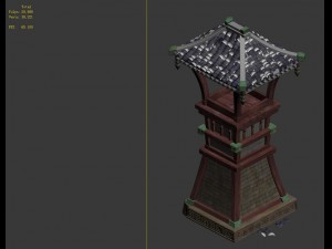 family defense battlefield - arrow tower 3D 模型