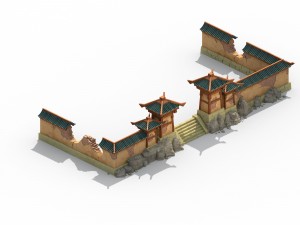 building - broken wall 3D Model