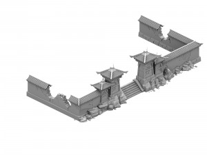 building - broken wall 3D Model