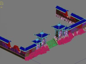 edificio - muro rotto Modello 3D