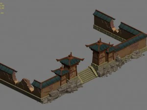 edificio - muro rotto Modello 3D