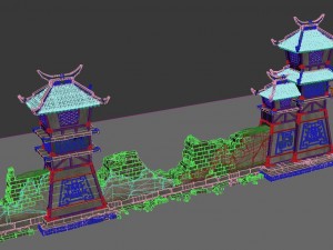 building - broken wall 05 3D 모델