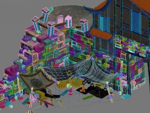 building - broken small stall 01 3D 모델