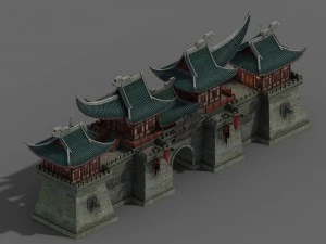 建筑 - 墙门 08 3D 模型