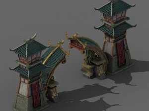 architecture - porte de la ville 02 Modèle 3D