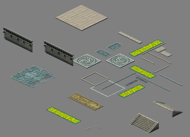 building floor - components Modèle 3D .c4d .max .obj .3ds .fbx .stl .blend 