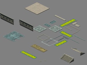 building floor - components Modèle 3D
