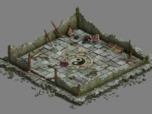 building - house ruins 02 3D Model