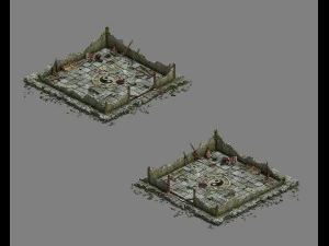 building - house ruins 02 3D Model