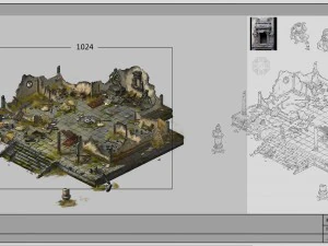 building - house ruins 3D Model