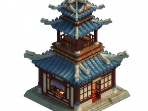 architecture palace - tower 3D-Modell