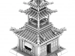 architecture palace - tower 3D Model