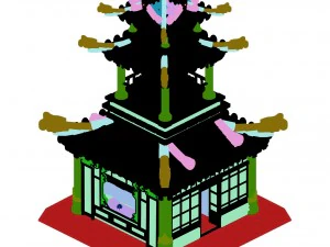 architecture palace - tower 3D Model