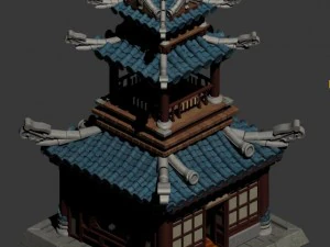 architecture palace - tower 3D Model