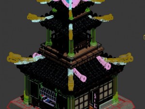 architecture palace - tower 3D-Modell