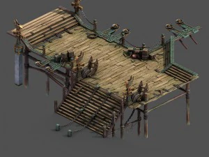 building - pier 01 3D Model