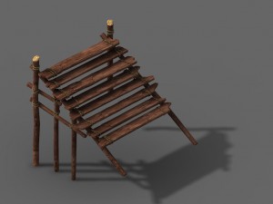 building - wood ladder 2 3D 模型