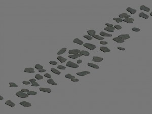 suburb - stone surface 3D Model