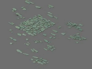 przedmieście - powierzchnia kamienna 01 Model 3D