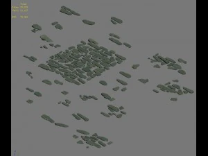 suburb - stone surface 01 3D Model