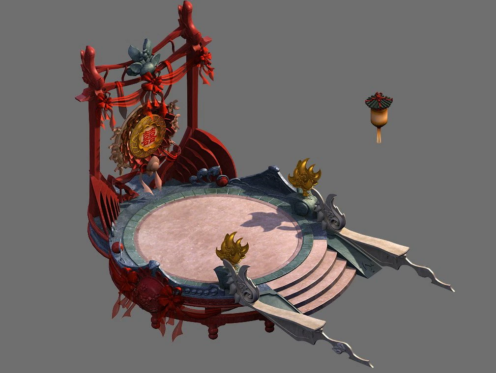 game model - get married on site 3D Model .c4d .max .obj .3ds .fbx .stl .blend 