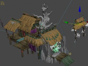 wizard forest - tree house 3D-Modell