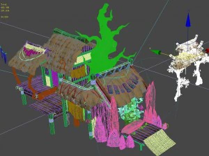 wizard forest - tree house 3D Model