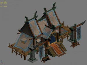 barracks - general tents 3D Model