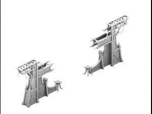barracks - junzhai gate Model 3D