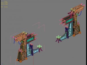 barracks - junzhai gate Model 3D