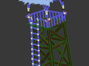 barracks 3D 模型