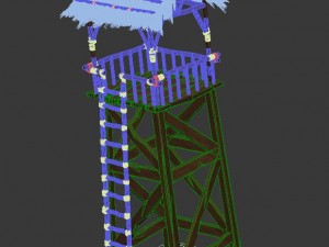 barracks 3D 模型