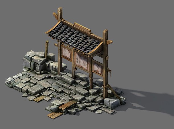 barracks - bulletin board 3D Model .c4d .max .obj .3ds .fbx .stl .blend 