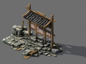 barracks - bulletin board Modelo 3D