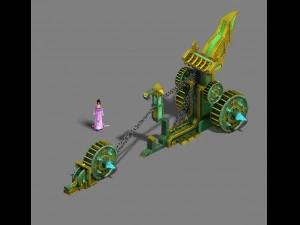 kışla - savaş makineleri 3D Model