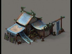 barracks - tents 3D मॉडल