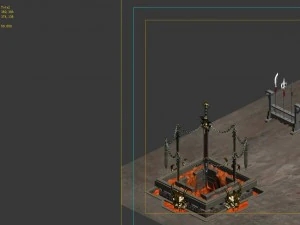 barracks - sword furnace 3D Model